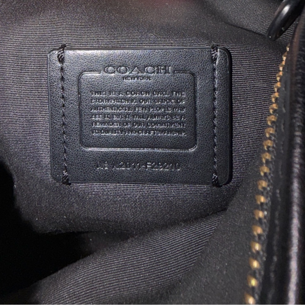 Coach Signature Dark Brown Crossbody Bag - Picture 5 of 5